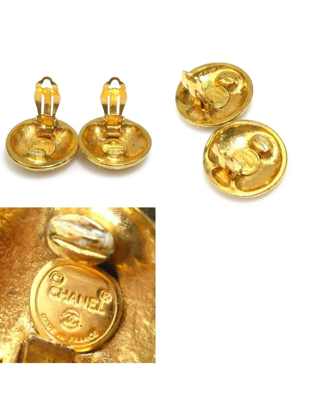 Chanel Clip-On Earrings Gold- #209559C49B